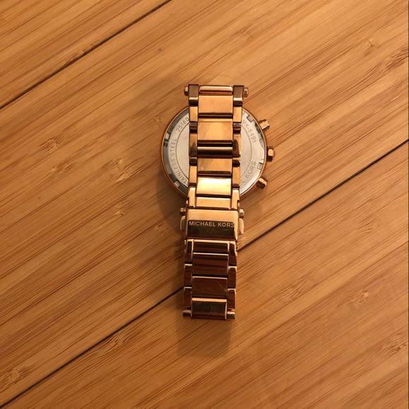 EUC Michael Kors Parker Watch (Womens, Rose Gold and Pave) - Picture 6 of 8